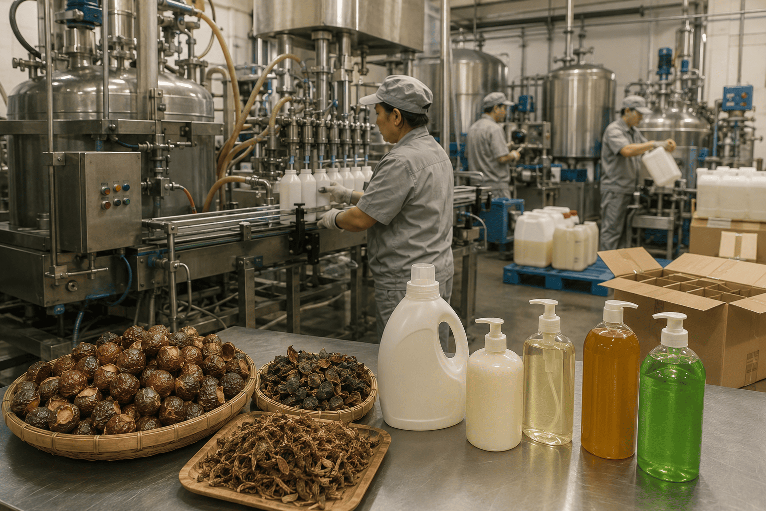 Soapberry Care plant-based product factory Soapberry Care plant-based washing and household cleaning products manufacturer
