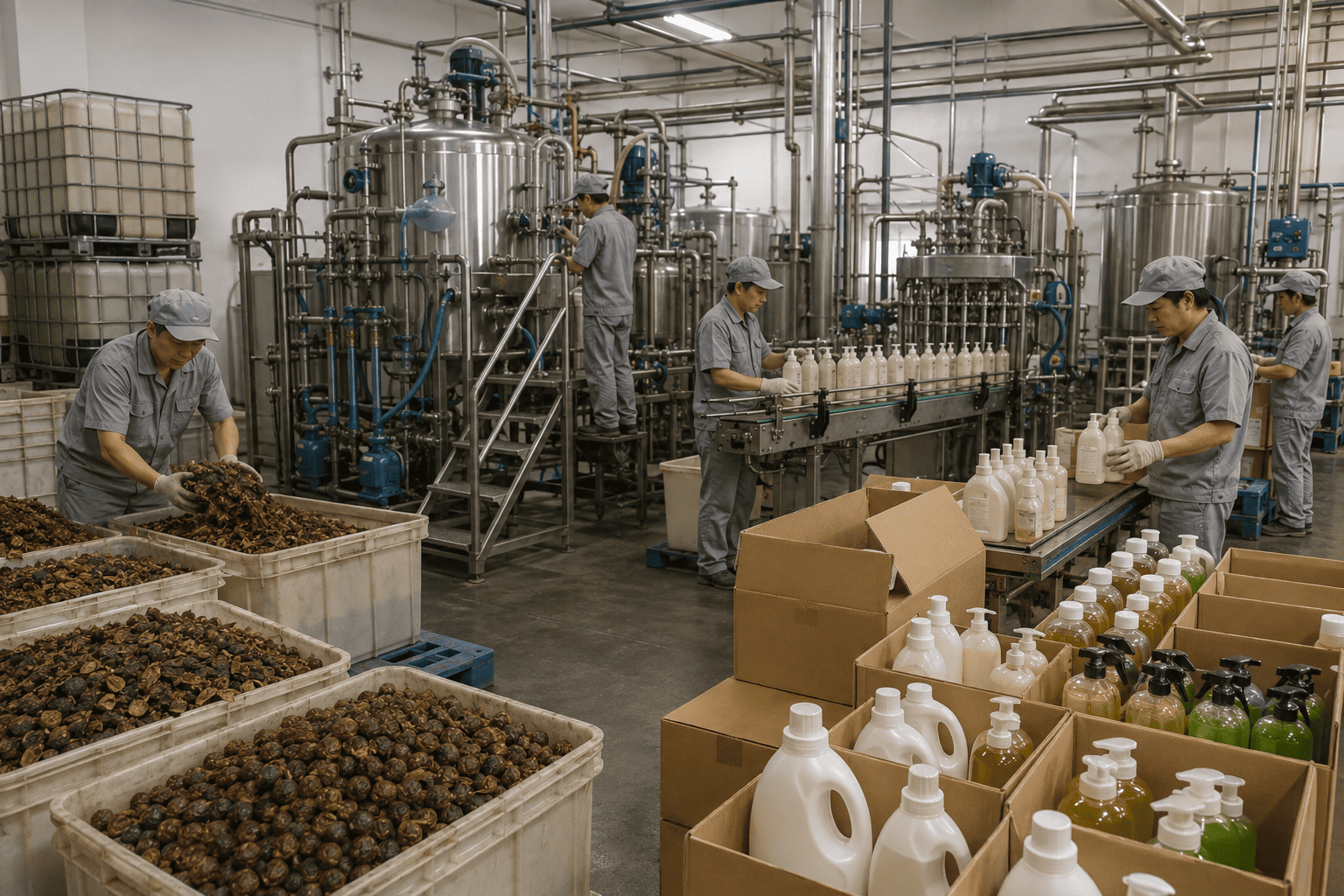 Soapberry Care manufacturing overview Soapberry Care soapberry extract and plant-based product manufacturing